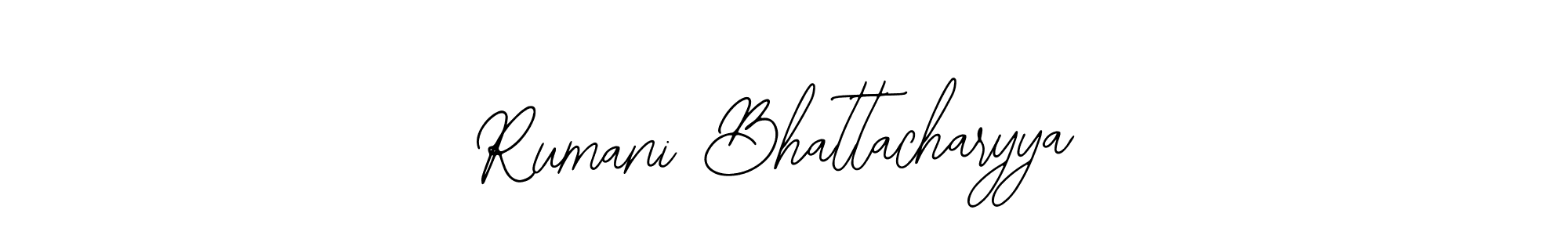 Make a short Rumani Bhattacharyya signature style. Manage your documents anywhere anytime using Bearetta-2O07w. Create and add eSignatures, submit forms, share and send files easily. Rumani Bhattacharyya signature style 12 images and pictures png