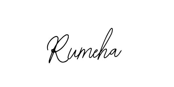 The best way (Bearetta-2O07w) to make a short signature is to pick only two or three words in your name. The name Rumeha include a total of six letters. For converting this name. Rumeha signature style 12 images and pictures png