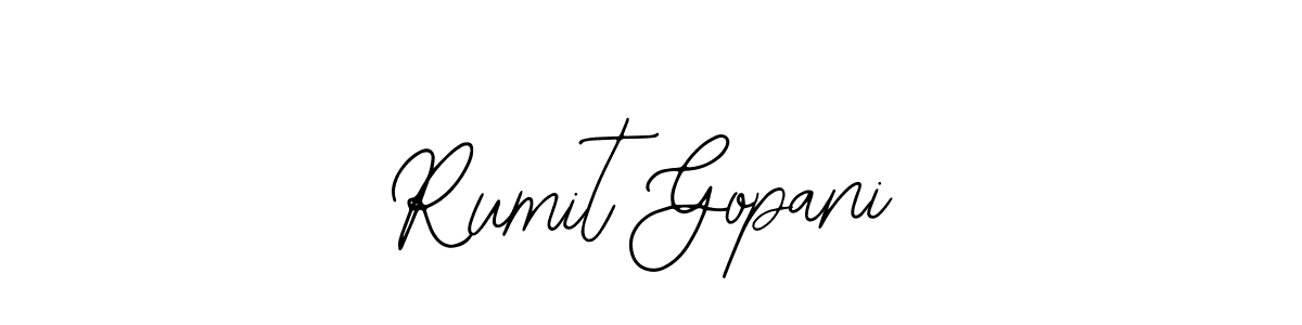 Make a beautiful signature design for name Rumit Gopani. Use this online signature maker to create a handwritten signature for free. Rumit Gopani signature style 12 images and pictures png