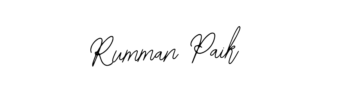 Create a beautiful signature design for name Rumman Paik. With this signature (Bearetta-2O07w) fonts, you can make a handwritten signature for free. Rumman Paik signature style 12 images and pictures png