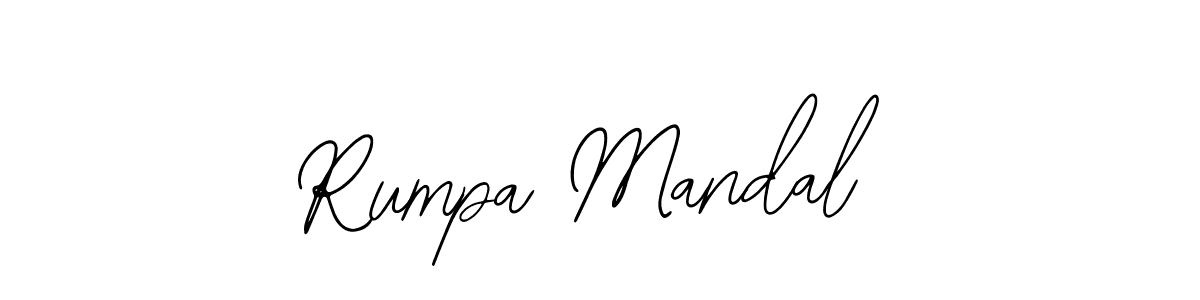 The best way (Bearetta-2O07w) to make a short signature is to pick only two or three words in your name. The name Rumpa Mandal include a total of six letters. For converting this name. Rumpa Mandal signature style 12 images and pictures png