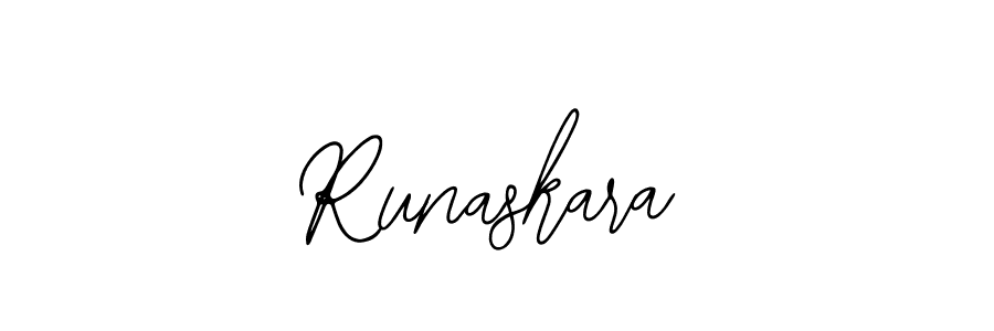 How to make Runaskara signature? Bearetta-2O07w is a professional autograph style. Create handwritten signature for Runaskara name. Runaskara signature style 12 images and pictures png