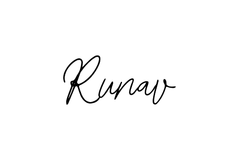 Runav stylish signature style. Best Handwritten Sign (Bearetta-2O07w) for my name. Handwritten Signature Collection Ideas for my name Runav. Runav signature style 12 images and pictures png