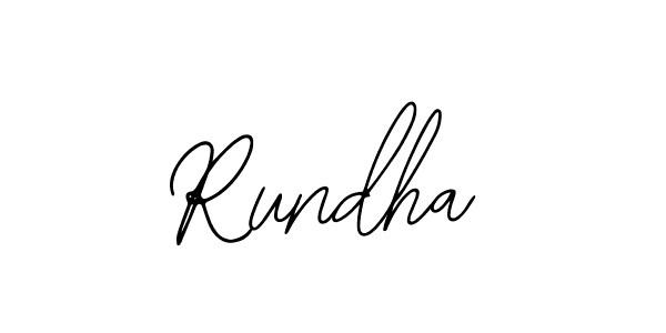 Also we have Rundha name is the best signature style. Create professional handwritten signature collection using Bearetta-2O07w autograph style. Rundha signature style 12 images and pictures png
