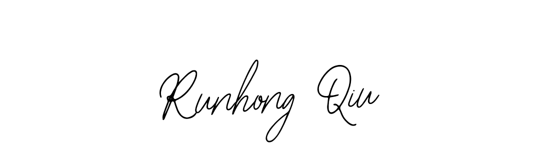 if you are searching for the best signature style for your name Runhong Qiu. so please give up your signature search. here we have designed multiple signature styles  using Bearetta-2O07w. Runhong Qiu signature style 12 images and pictures png