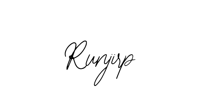 Also You can easily find your signature by using the search form. We will create Runjirp name handwritten signature images for you free of cost using Bearetta-2O07w sign style. Runjirp signature style 12 images and pictures png