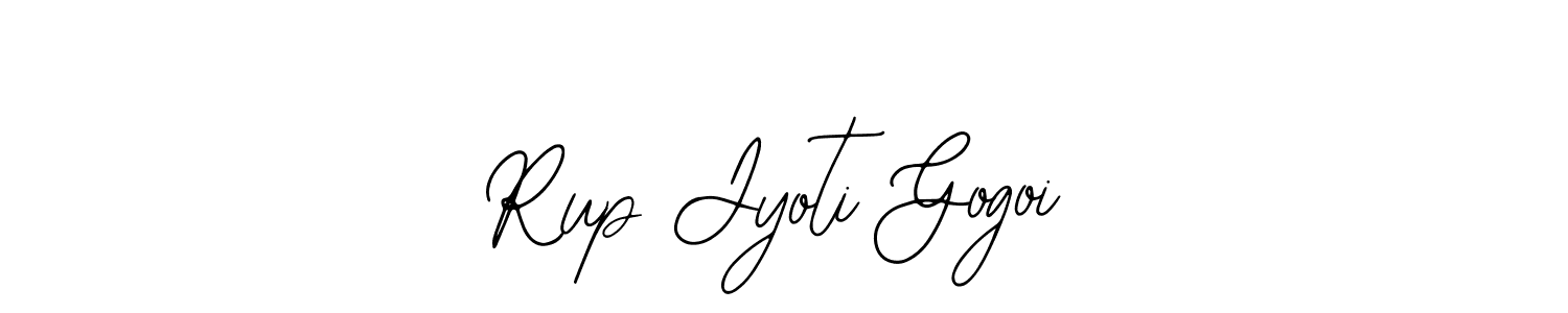 How to make Rup Jyoti Gogoi name signature. Use Bearetta-2O07w style for creating short signs online. This is the latest handwritten sign. Rup Jyoti Gogoi signature style 12 images and pictures png