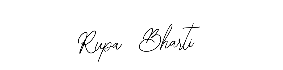 How to make Rupa  Bharti name signature. Use Bearetta-2O07w style for creating short signs online. This is the latest handwritten sign. Rupa  Bharti signature style 12 images and pictures png