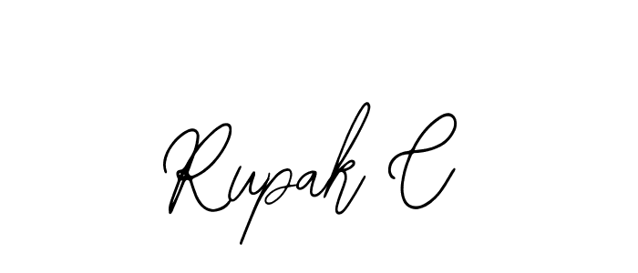 if you are searching for the best signature style for your name Rupak C. so please give up your signature search. here we have designed multiple signature styles  using Bearetta-2O07w. Rupak C signature style 12 images and pictures png