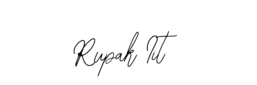 How to make Rupak Iit name signature. Use Bearetta-2O07w style for creating short signs online. This is the latest handwritten sign. Rupak Iit signature style 12 images and pictures png