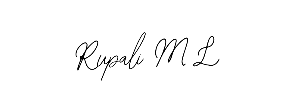 Similarly Bearetta-2O07w is the best handwritten signature design. Signature creator online .You can use it as an online autograph creator for name Rupali M L. Rupali M L signature style 12 images and pictures png