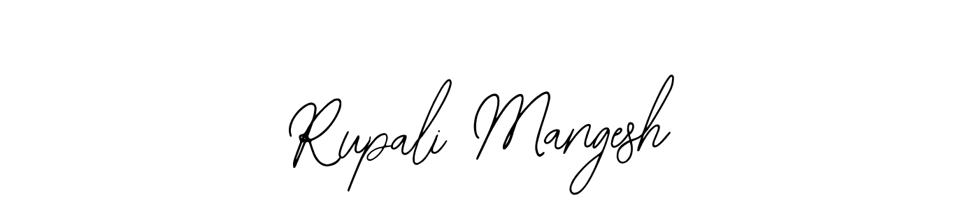 The best way (Bearetta-2O07w) to make a short signature is to pick only two or three words in your name. The name Rupali Mangesh include a total of six letters. For converting this name. Rupali Mangesh signature style 12 images and pictures png