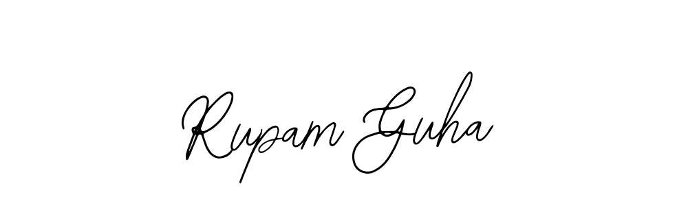 Use a signature maker to create a handwritten signature online. With this signature software, you can design (Bearetta-2O07w) your own signature for name Rupam Guha. Rupam Guha signature style 12 images and pictures png