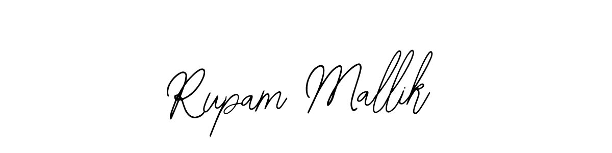 You should practise on your own different ways (Bearetta-2O07w) to write your name (Rupam Mallik) in signature. don't let someone else do it for you. Rupam Mallik signature style 12 images and pictures png