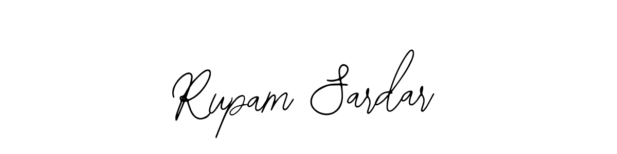 How to make Rupam Sardar name signature. Use Bearetta-2O07w style for creating short signs online. This is the latest handwritten sign. Rupam Sardar signature style 12 images and pictures png