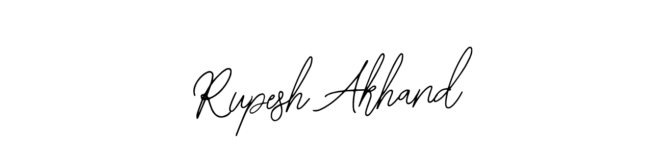 Also You can easily find your signature by using the search form. We will create Rupesh Akhand name handwritten signature images for you free of cost using Bearetta-2O07w sign style. Rupesh Akhand signature style 12 images and pictures png