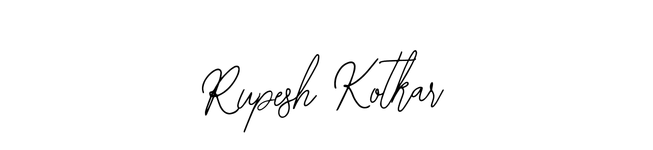 You should practise on your own different ways (Bearetta-2O07w) to write your name (Rupesh Kotkar) in signature. don't let someone else do it for you. Rupesh Kotkar signature style 12 images and pictures png