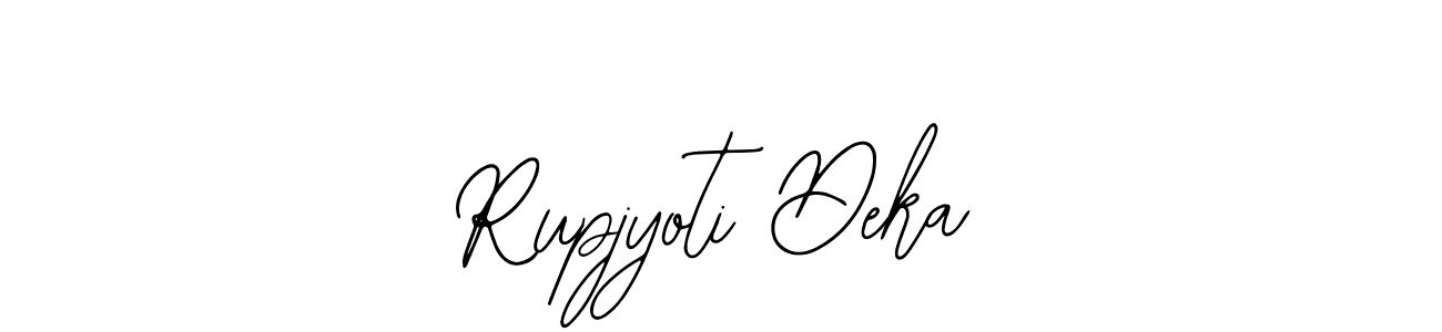 You should practise on your own different ways (Bearetta-2O07w) to write your name (Rupjyoti Deka) in signature. don't let someone else do it for you. Rupjyoti Deka signature style 12 images and pictures png