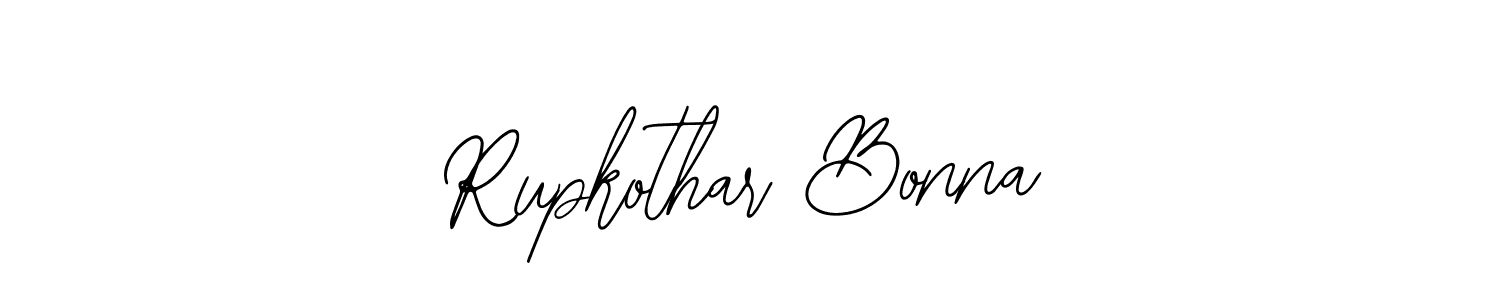 Similarly Bearetta-2O07w is the best handwritten signature design. Signature creator online .You can use it as an online autograph creator for name Rupkothar Bonna. Rupkothar Bonna signature style 12 images and pictures png