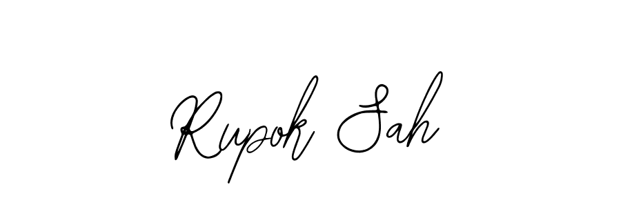 You should practise on your own different ways (Bearetta-2O07w) to write your name (Rupok Sah) in signature. don't let someone else do it for you. Rupok Sah signature style 12 images and pictures png
