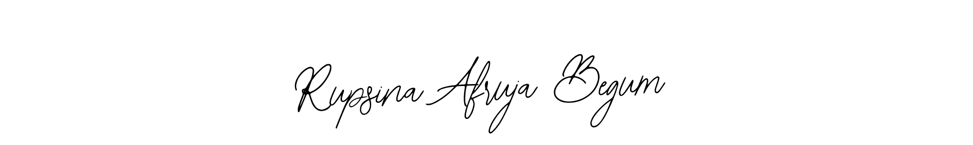 You should practise on your own different ways (Bearetta-2O07w) to write your name (Rupsina Afruja Begum) in signature. don't let someone else do it for you. Rupsina Afruja Begum signature style 12 images and pictures png