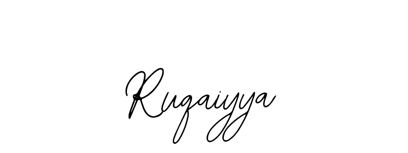 Use a signature maker to create a handwritten signature online. With this signature software, you can design (Bearetta-2O07w) your own signature for name Ruqaiyya. Ruqaiyya signature style 12 images and pictures png