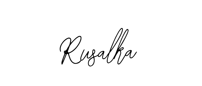 Rusalka stylish signature style. Best Handwritten Sign (Bearetta-2O07w) for my name. Handwritten Signature Collection Ideas for my name Rusalka. Rusalka signature style 12 images and pictures png