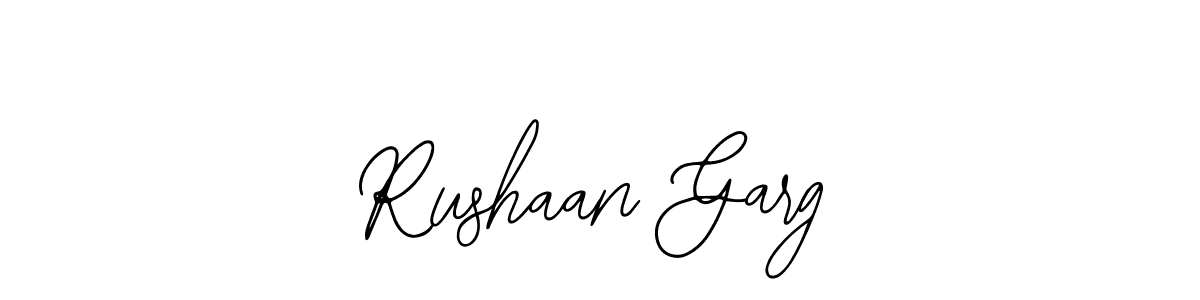 How to make Rushaan Garg signature? Bearetta-2O07w is a professional autograph style. Create handwritten signature for Rushaan Garg name. Rushaan Garg signature style 12 images and pictures png