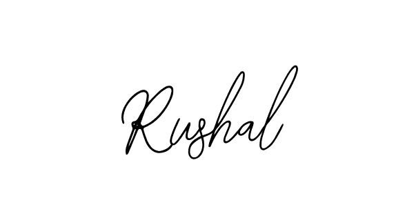 The best way (Bearetta-2O07w) to make a short signature is to pick only two or three words in your name. The name Rushal include a total of six letters. For converting this name. Rushal signature style 12 images and pictures png