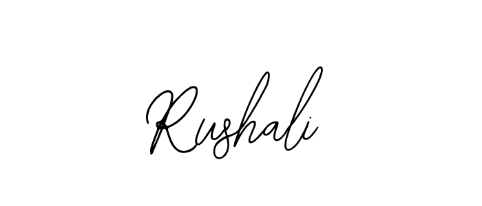 if you are searching for the best signature style for your name Rushali. so please give up your signature search. here we have designed multiple signature styles  using Bearetta-2O07w. Rushali signature style 12 images and pictures png