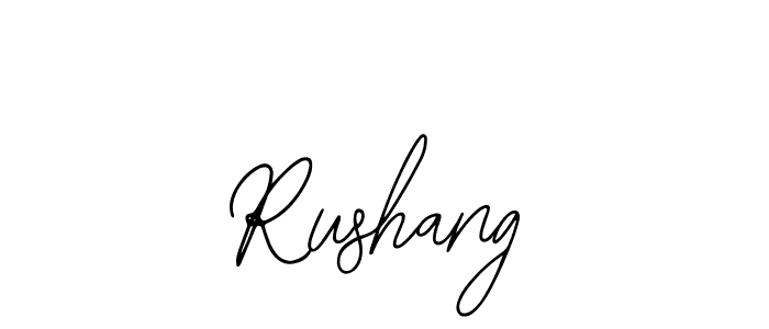 if you are searching for the best signature style for your name Rushang. so please give up your signature search. here we have designed multiple signature styles  using Bearetta-2O07w. Rushang signature style 12 images and pictures png