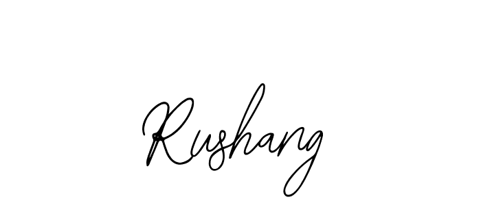 if you are searching for the best signature style for your name Rushang. so please give up your signature search. here we have designed multiple signature styles  using Bearetta-2O07w. Rushang signature style 12 images and pictures png