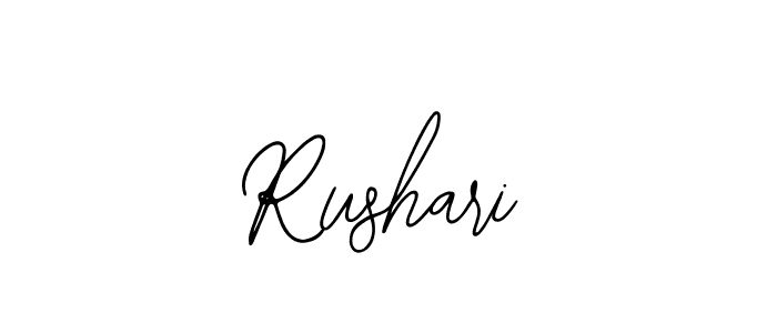 Use a signature maker to create a handwritten signature online. With this signature software, you can design (Bearetta-2O07w) your own signature for name Rushari. Rushari signature style 12 images and pictures png