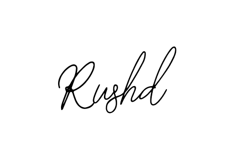 Rushd stylish signature style. Best Handwritten Sign (Bearetta-2O07w) for my name. Handwritten Signature Collection Ideas for my name Rushd. Rushd signature style 12 images and pictures png