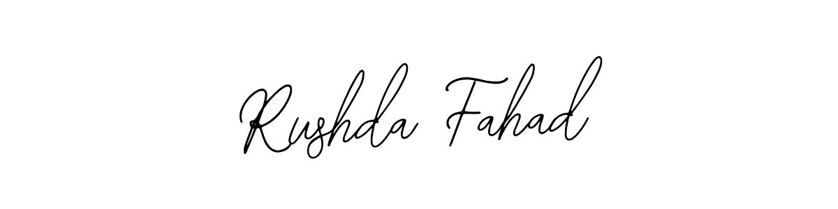 Rushda Fahad stylish signature style. Best Handwritten Sign (Bearetta-2O07w) for my name. Handwritten Signature Collection Ideas for my name Rushda Fahad. Rushda Fahad signature style 12 images and pictures png