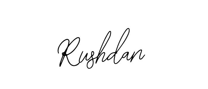 Make a beautiful signature design for name Rushdan. Use this online signature maker to create a handwritten signature for free. Rushdan signature style 12 images and pictures png