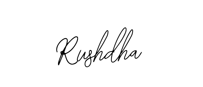 Rushdha stylish signature style. Best Handwritten Sign (Bearetta-2O07w) for my name. Handwritten Signature Collection Ideas for my name Rushdha. Rushdha signature style 12 images and pictures png