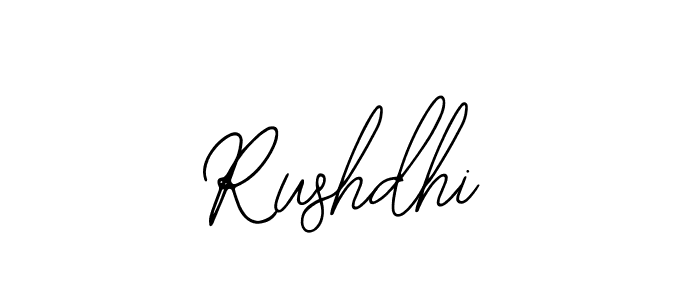 Rushdhi stylish signature style. Best Handwritten Sign (Bearetta-2O07w) for my name. Handwritten Signature Collection Ideas for my name Rushdhi. Rushdhi signature style 12 images and pictures png