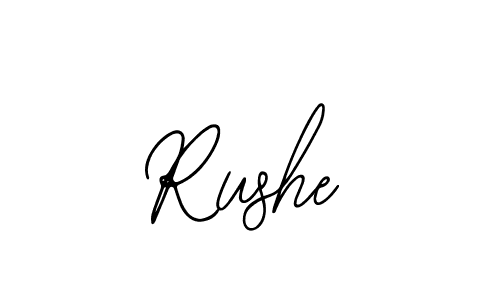 Design your own signature with our free online signature maker. With this signature software, you can create a handwritten (Bearetta-2O07w) signature for name Rushe. Rushe signature style 12 images and pictures png