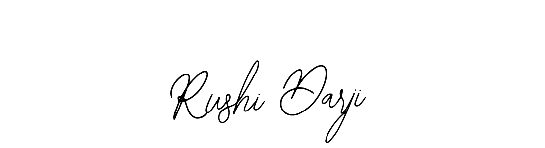 How to make Rushi Darji name signature. Use Bearetta-2O07w style for creating short signs online. This is the latest handwritten sign. Rushi Darji signature style 12 images and pictures png