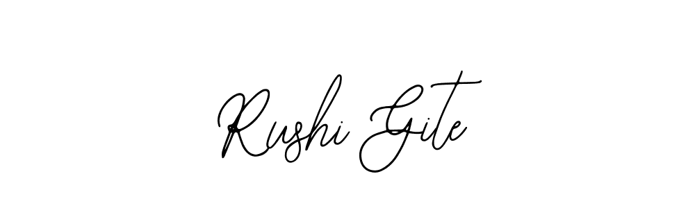 Create a beautiful signature design for name Rushi Gite. With this signature (Bearetta-2O07w) fonts, you can make a handwritten signature for free. Rushi Gite signature style 12 images and pictures png