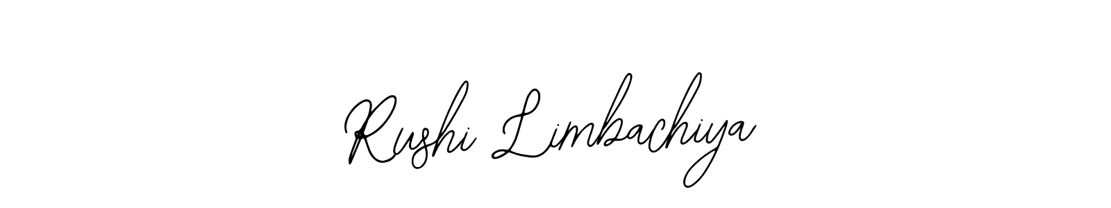 How to Draw Rushi Limbachiya signature style? Bearetta-2O07w is a latest design signature styles for name Rushi Limbachiya. Rushi Limbachiya signature style 12 images and pictures png