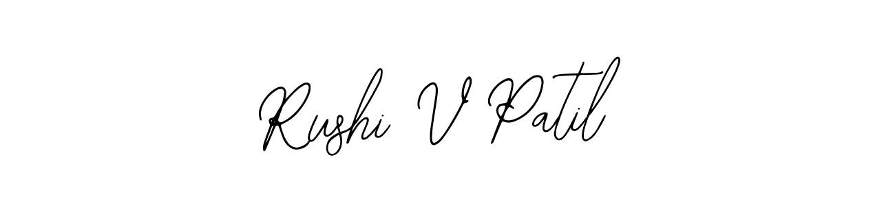 How to make Rushi V Patil signature? Bearetta-2O07w is a professional autograph style. Create handwritten signature for Rushi V Patil name. Rushi V Patil signature style 12 images and pictures png