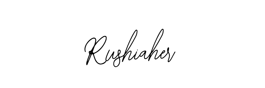 Rushiaher stylish signature style. Best Handwritten Sign (Bearetta-2O07w) for my name. Handwritten Signature Collection Ideas for my name Rushiaher. Rushiaher signature style 12 images and pictures png