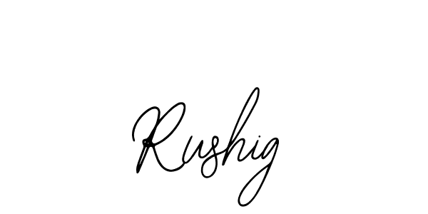Design your own signature with our free online signature maker. With this signature software, you can create a handwritten (Bearetta-2O07w) signature for name Rushig. Rushig signature style 12 images and pictures png