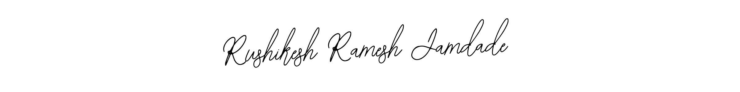 The best way (Bearetta-2O07w) to make a short signature is to pick only two or three words in your name. The name Rushikesh Ramesh Jamdade include a total of six letters. For converting this name. Rushikesh Ramesh Jamdade signature style 12 images and pictures png