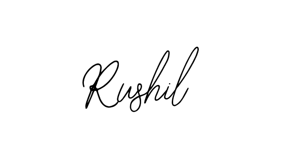 How to make Rushil signature? Bearetta-2O07w is a professional autograph style. Create handwritten signature for Rushil name. Rushil signature style 12 images and pictures png