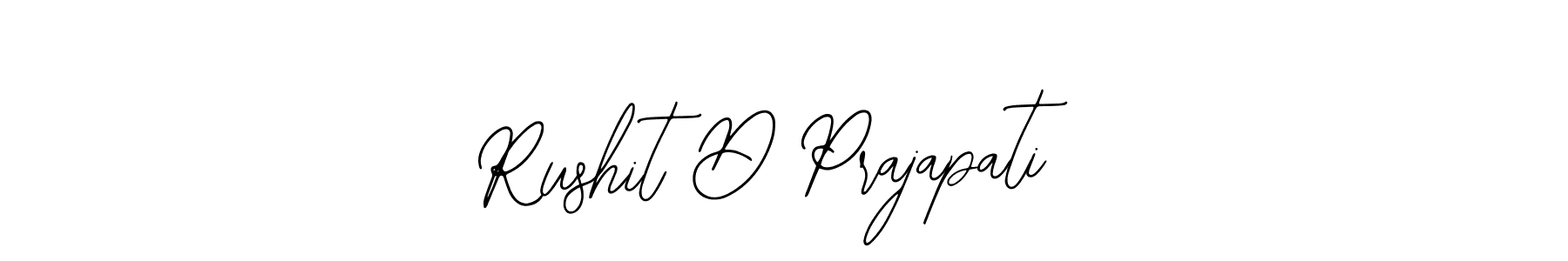 How to Draw Rushit D Prajapati signature style? Bearetta-2O07w is a latest design signature styles for name Rushit D Prajapati. Rushit D Prajapati signature style 12 images and pictures png