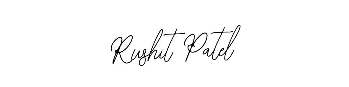 Rushit Patel stylish signature style. Best Handwritten Sign (Bearetta-2O07w) for my name. Handwritten Signature Collection Ideas for my name Rushit Patel. Rushit Patel signature style 12 images and pictures png