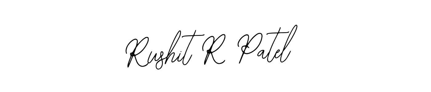 Also You can easily find your signature by using the search form. We will create Rushit R Patel name handwritten signature images for you free of cost using Bearetta-2O07w sign style. Rushit R Patel signature style 12 images and pictures png